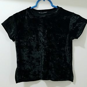 Velvet Crop Top
